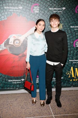 From left, actors Rowan Blanchard and Corey Fogelmanis arrive for the opening night performance of "Amélie, A New Musical" at Center Theatre Group/Ahmanson Theatre on Friday, December 16, 2016, in Los Angeles, California. (Photo by Ryan Miller/Capture Im @ BroadwayWorld From left, actors Rowan Blanchard and Corey Fogelmanis arrive for the opening night p Photo