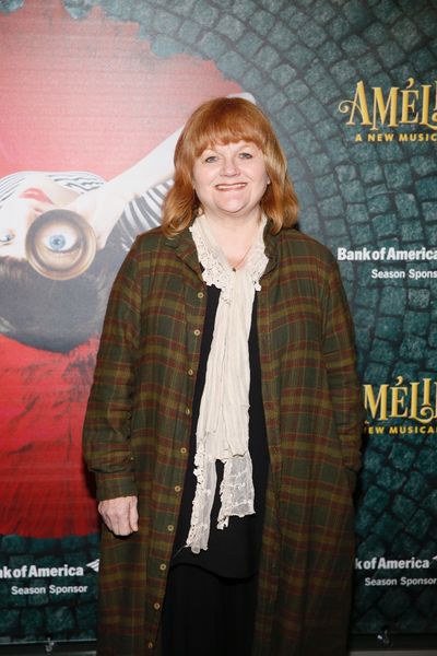 Actor Lesley Nicol arrives for the opening night performance of "AmÃ©lie, A New Mus Photo