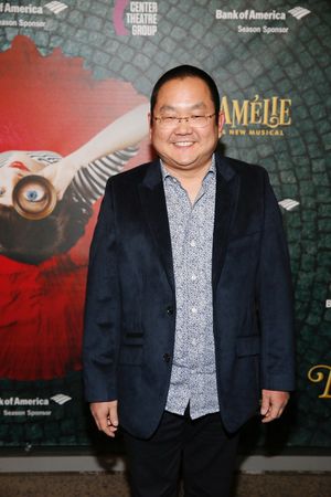 Actor Aaron Takahashi arrives for the opening night performance of "AmÃ©lie, A New  Photo