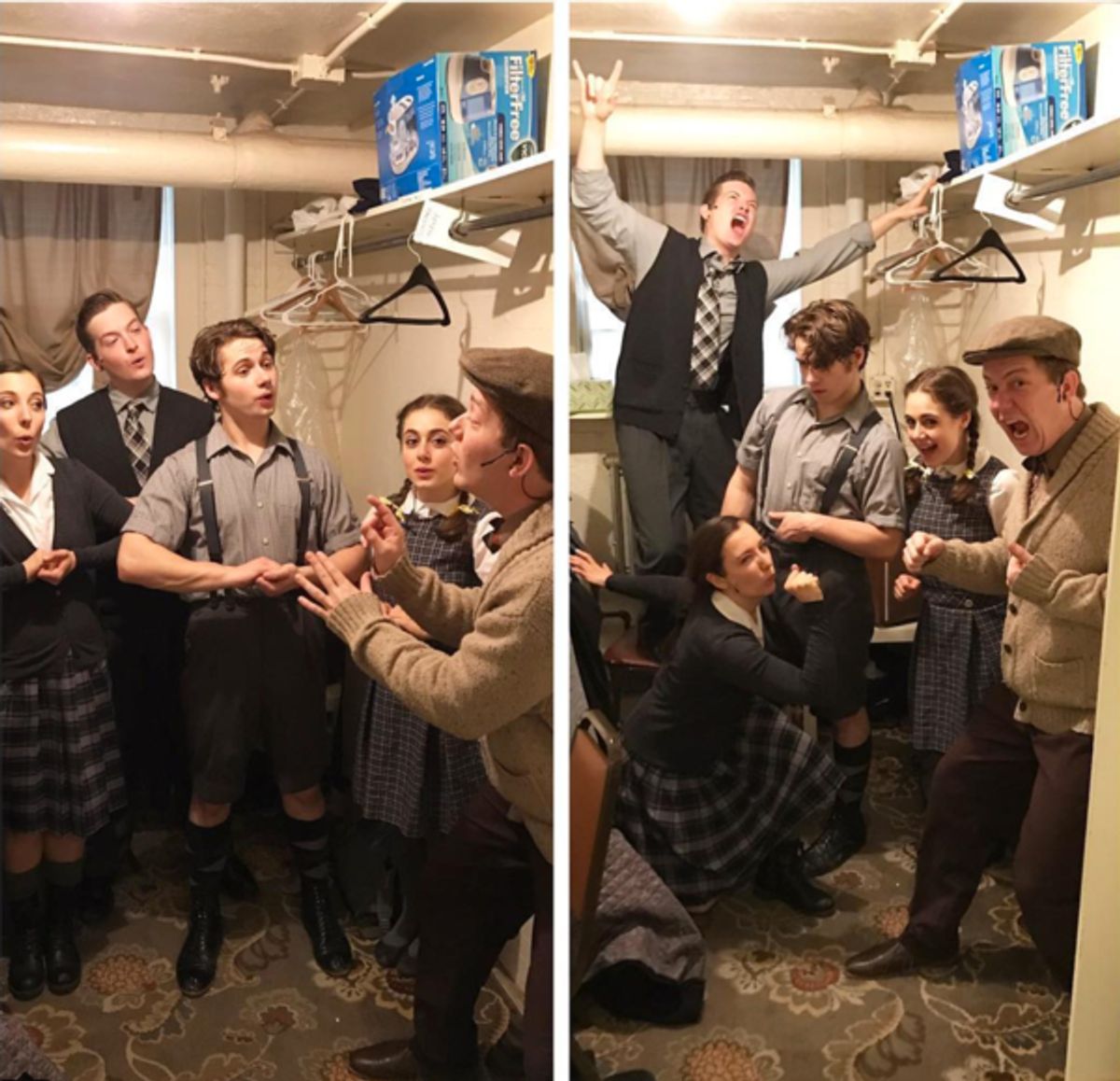 The Lion, The Witch, and The Wardrobe (Regional): @paigebrinskele The Lion, The Witch, and The Wardrobe does The Von Trapp Family singers and Spring Awakening #SIP #theatreworksusa #touradventures @ariellebfish @pdinns @shewsical @dtcouter at 