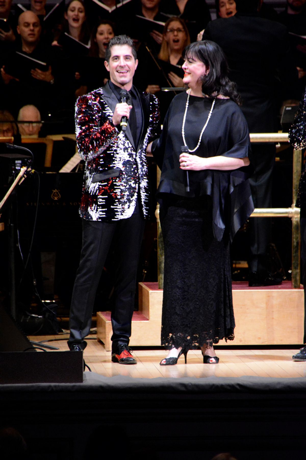 Will Nunziata and  Ann Hampton Callaway,   at 