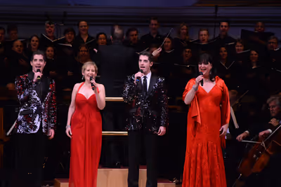 Will Nunziata, Liz Callaway, Anthony Nunziata and Ann Hampton Callaway Photo