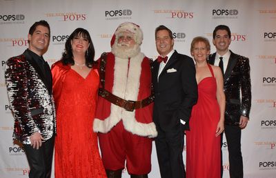 Will Nunziata, Ann Hampton Callaway, Santa Claus, Steven Reineke, Liz Callaway and An Photo