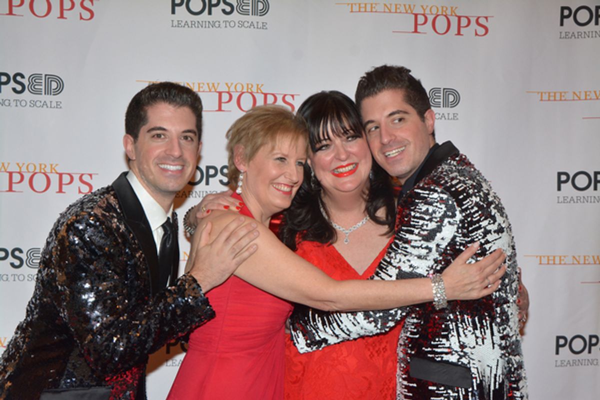 Anthony Nunziata, Liz Callaway, Ann Hampton Callaway and Will Nunziata at 