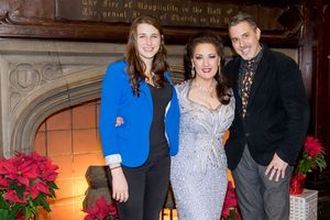 Cristina Fontanelii with Leah Lane and Robert Levinstein @ BroadwayWorld Cristina Fontanelii with Leah Lane and Robert Levinstein Photo
