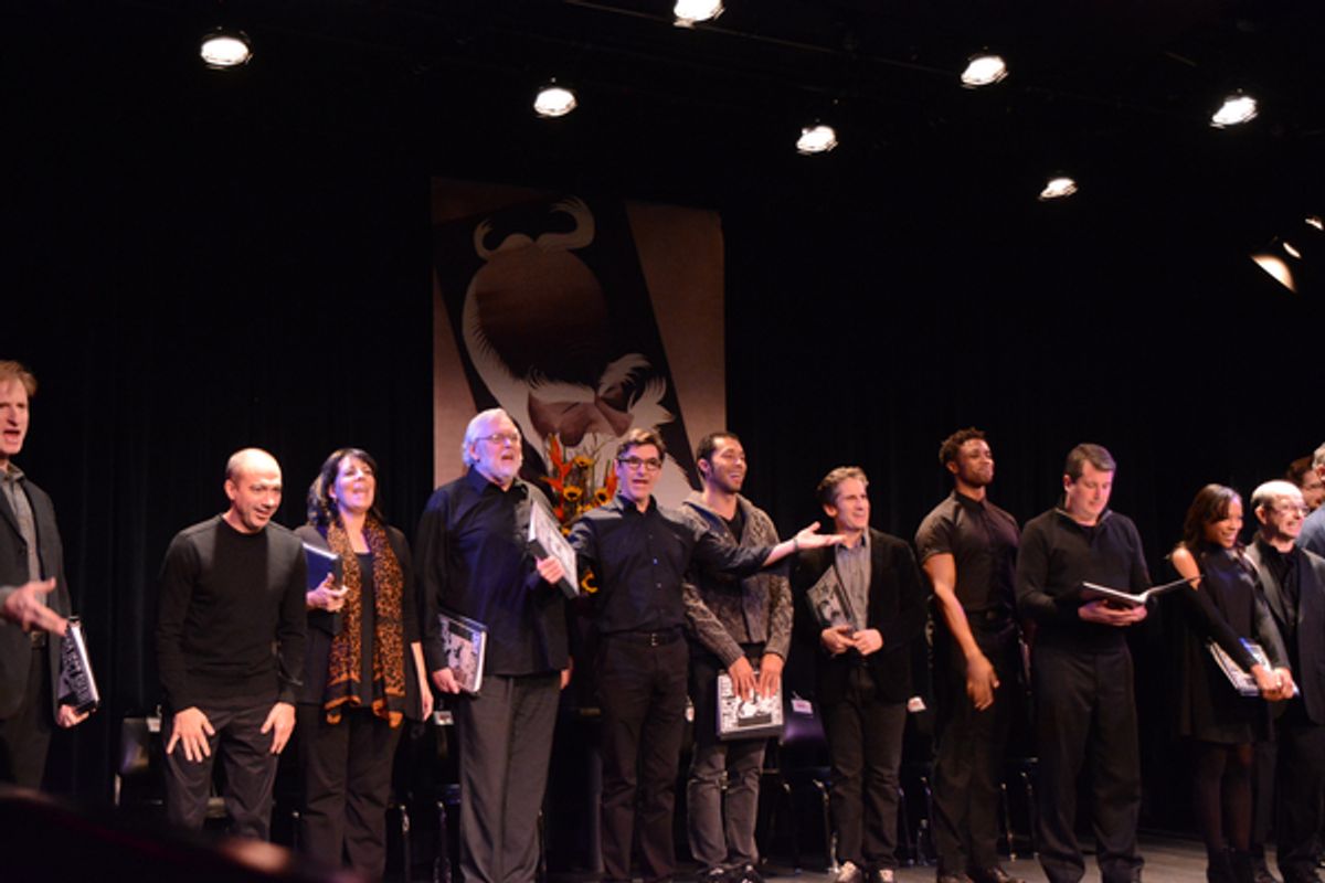 Everett Quinton, Christine Pedi, Jim Brochu at 