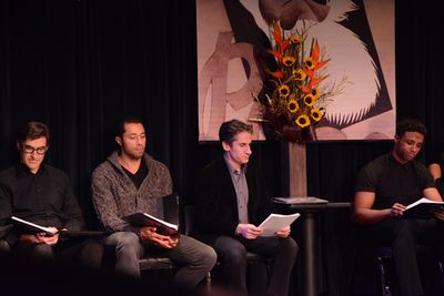 Jonathan Hadley, William Demeritt, Seth Rudetsky and L. Steven Taylor Photo