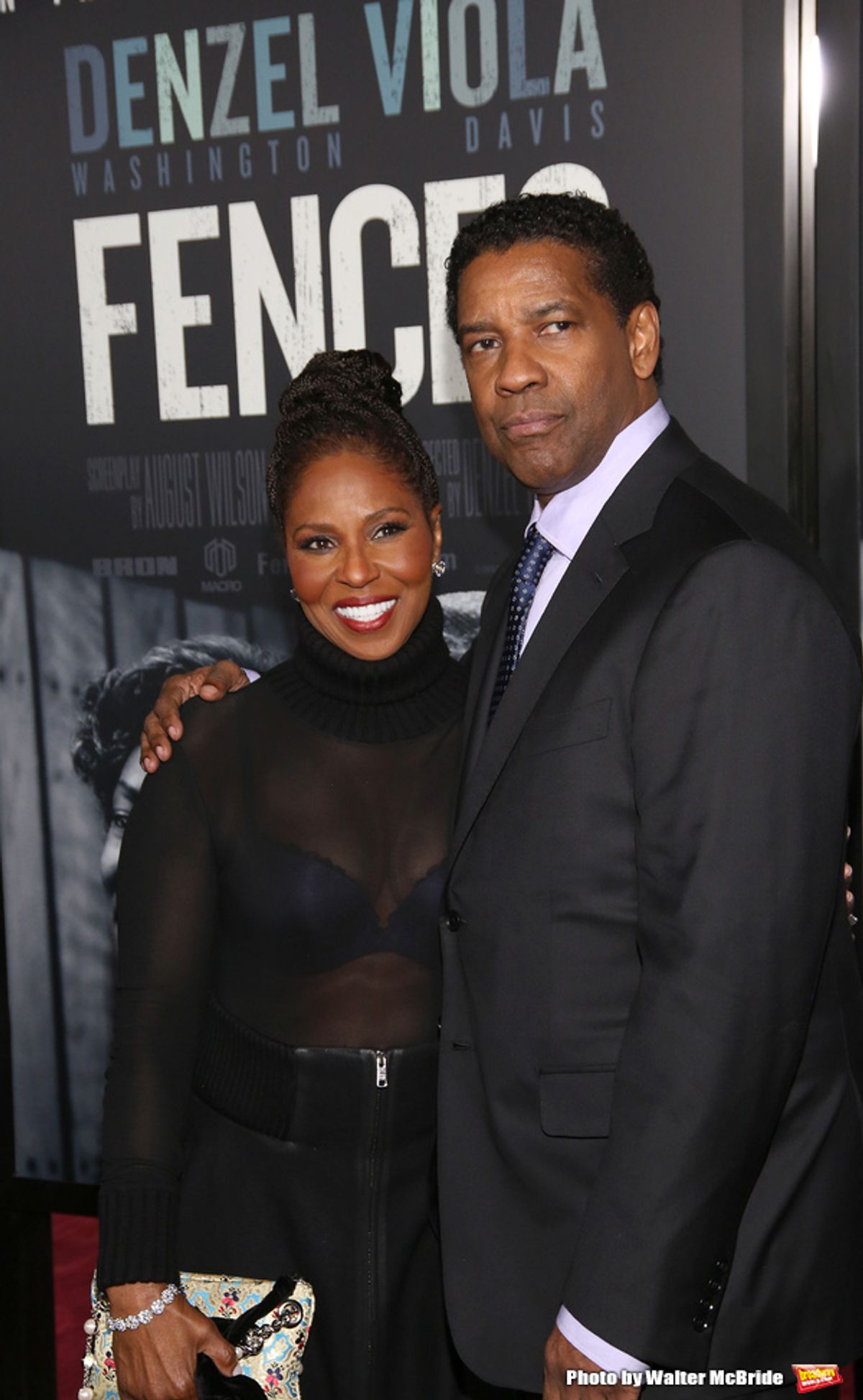 Pauletta Washington and Denzel Washington at 