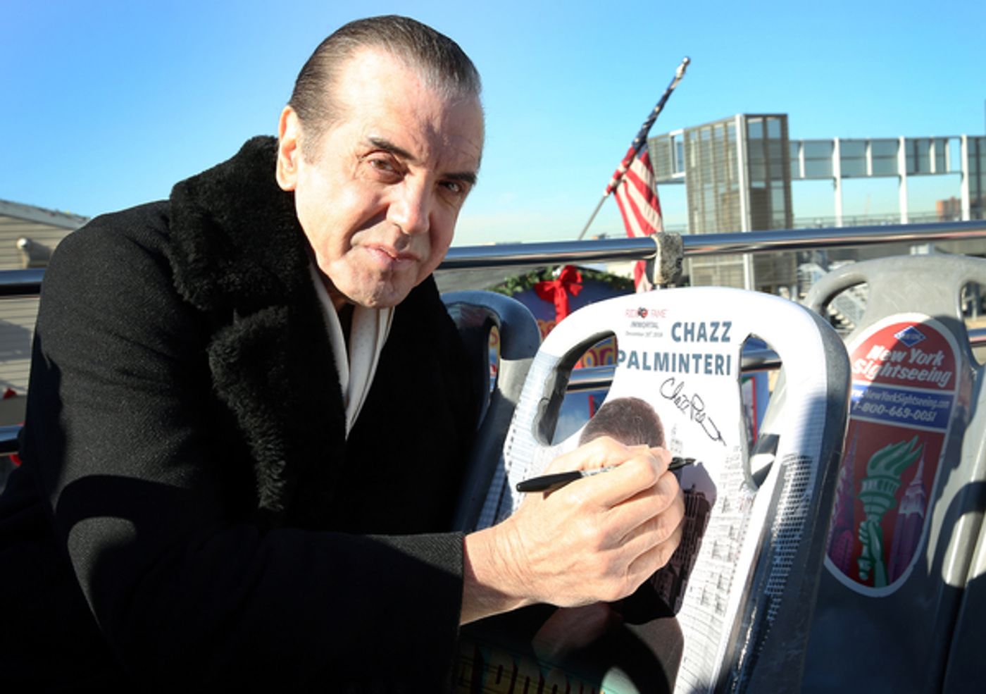 Photo Flash: A BRONX TALE's Chazz Palminteri Tells 'Bus' Tales as 50th Inductee into the Ride of Fame  Image