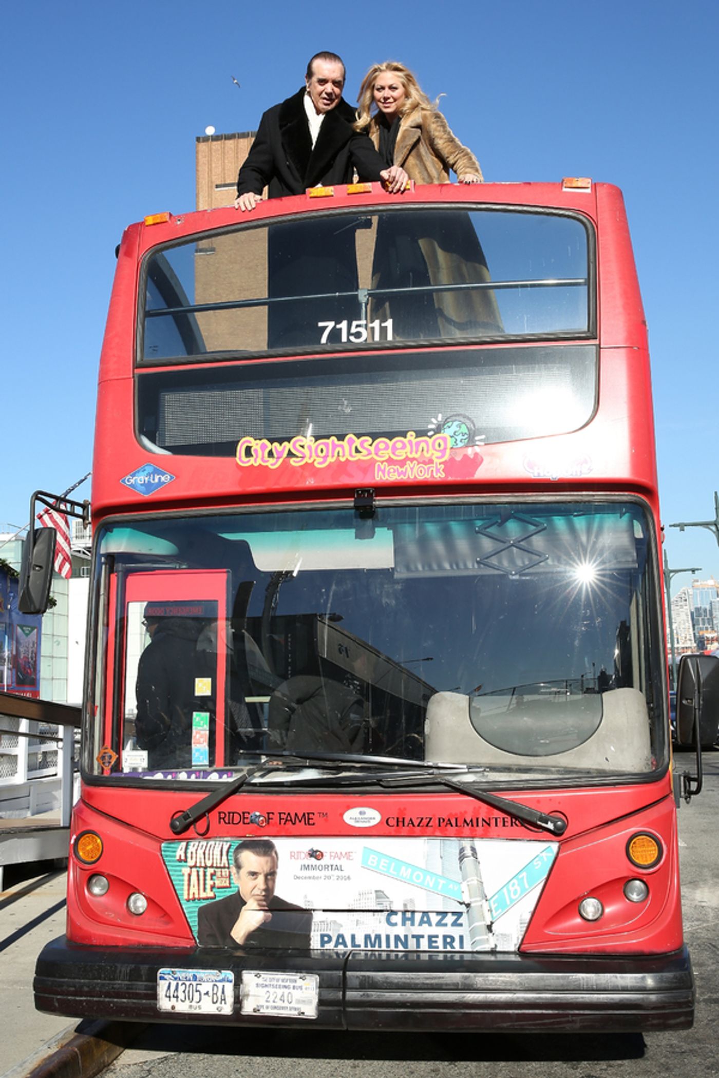 Photo Flash: A BRONX TALE's Chazz Palminteri Tells 'Bus' Tales as 50th Inductee into the Ride of Fame  Image