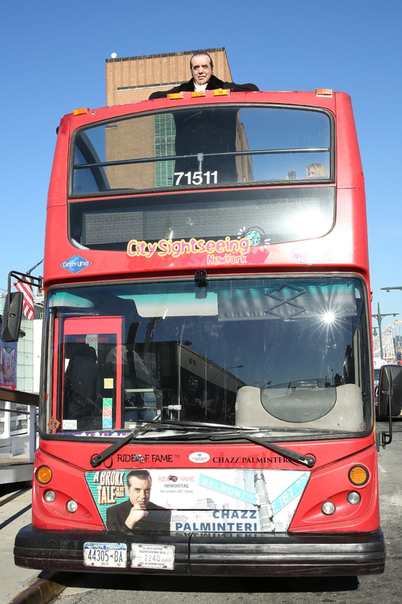 Photo Flash: A BRONX TALE's Chazz Palminteri Tells 'Bus' Tales as 50th Inductee into the Ride of Fame  Image