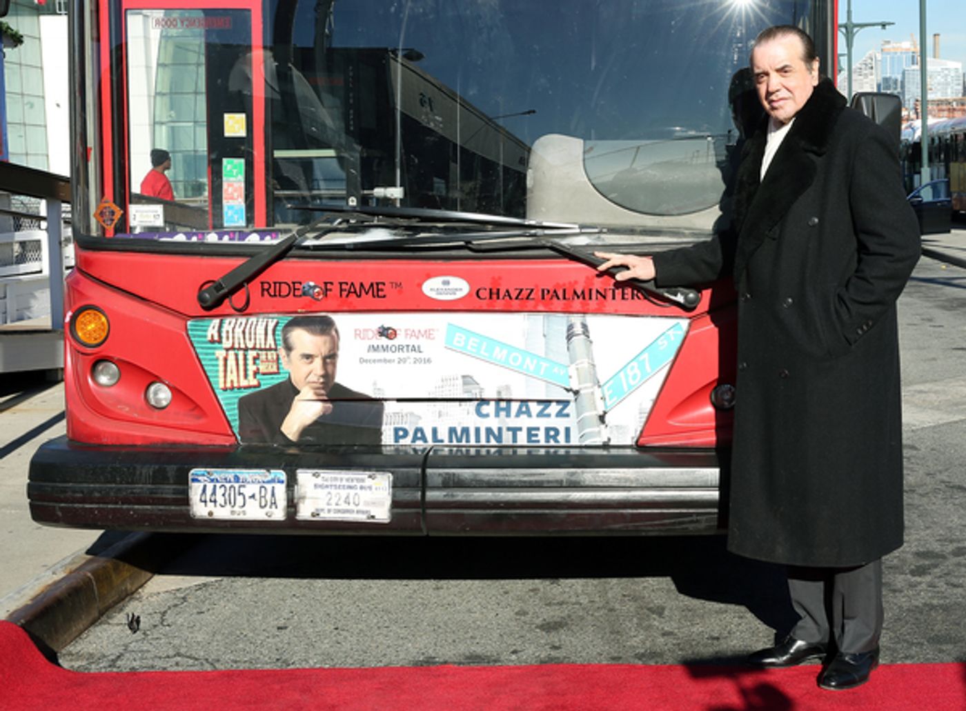 Photo Flash: A BRONX TALE's Chazz Palminteri Tells 'Bus' Tales as 50th Inductee into the Ride of Fame  Image