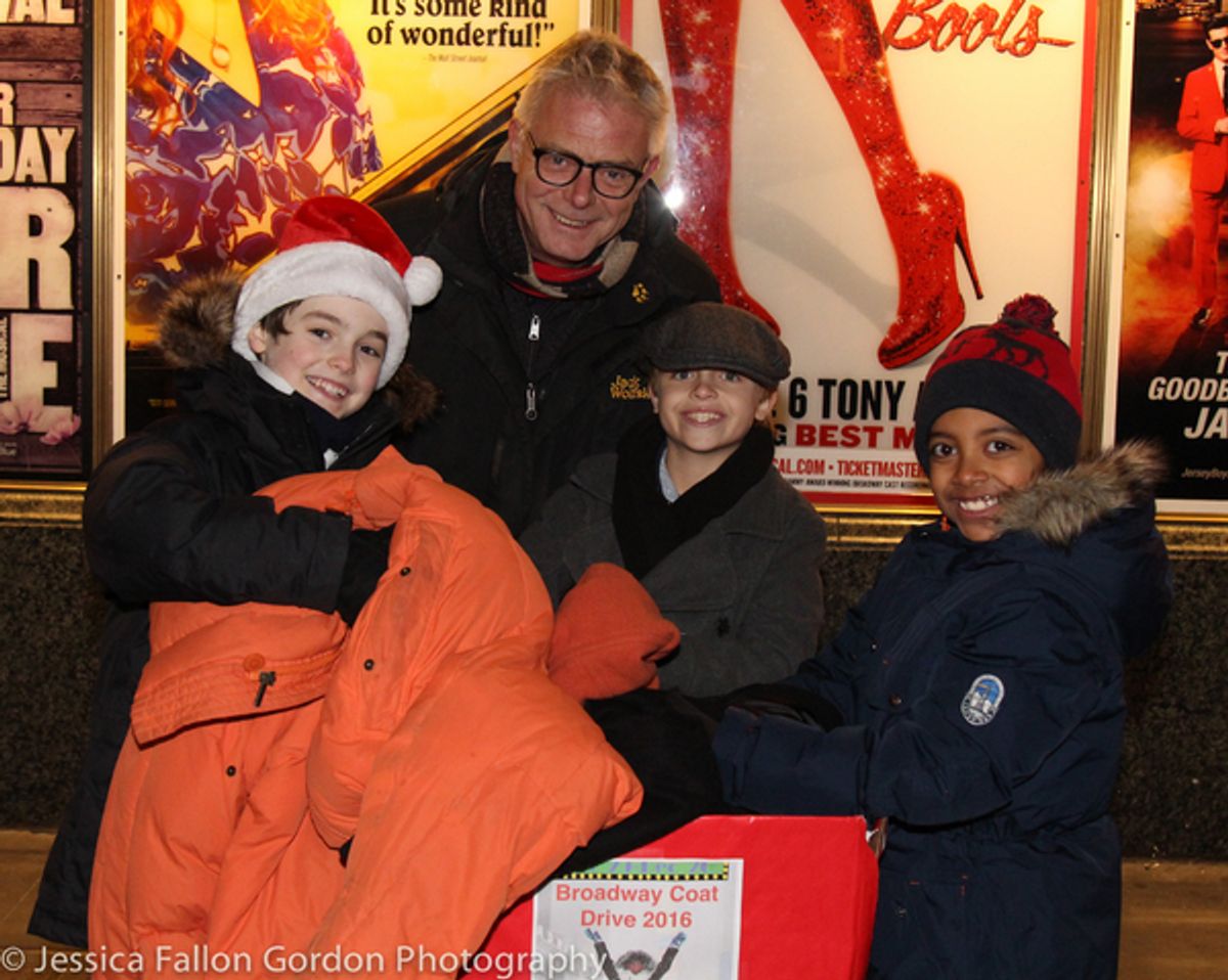 Christopher Convery, Stephen Daldry, Jake Katzman and Devin Trey Campbell at 