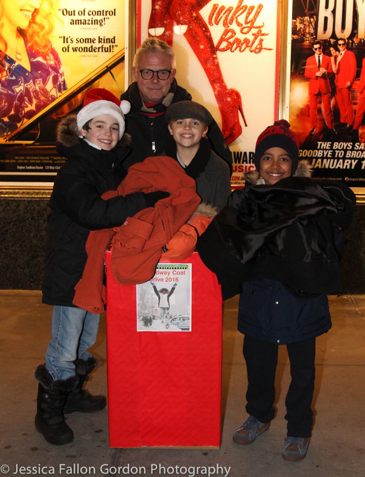 Christopher Convery, Stephen Daldry, Jake Katzman and Devin Trey Campbell at 