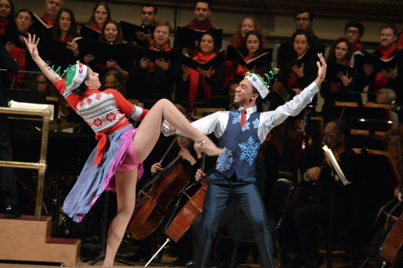 Photo Flash: John Bolton, Allison Blackwell and New York Theatre Ballet Join the New York Pops for Family Holiday Concert  Image