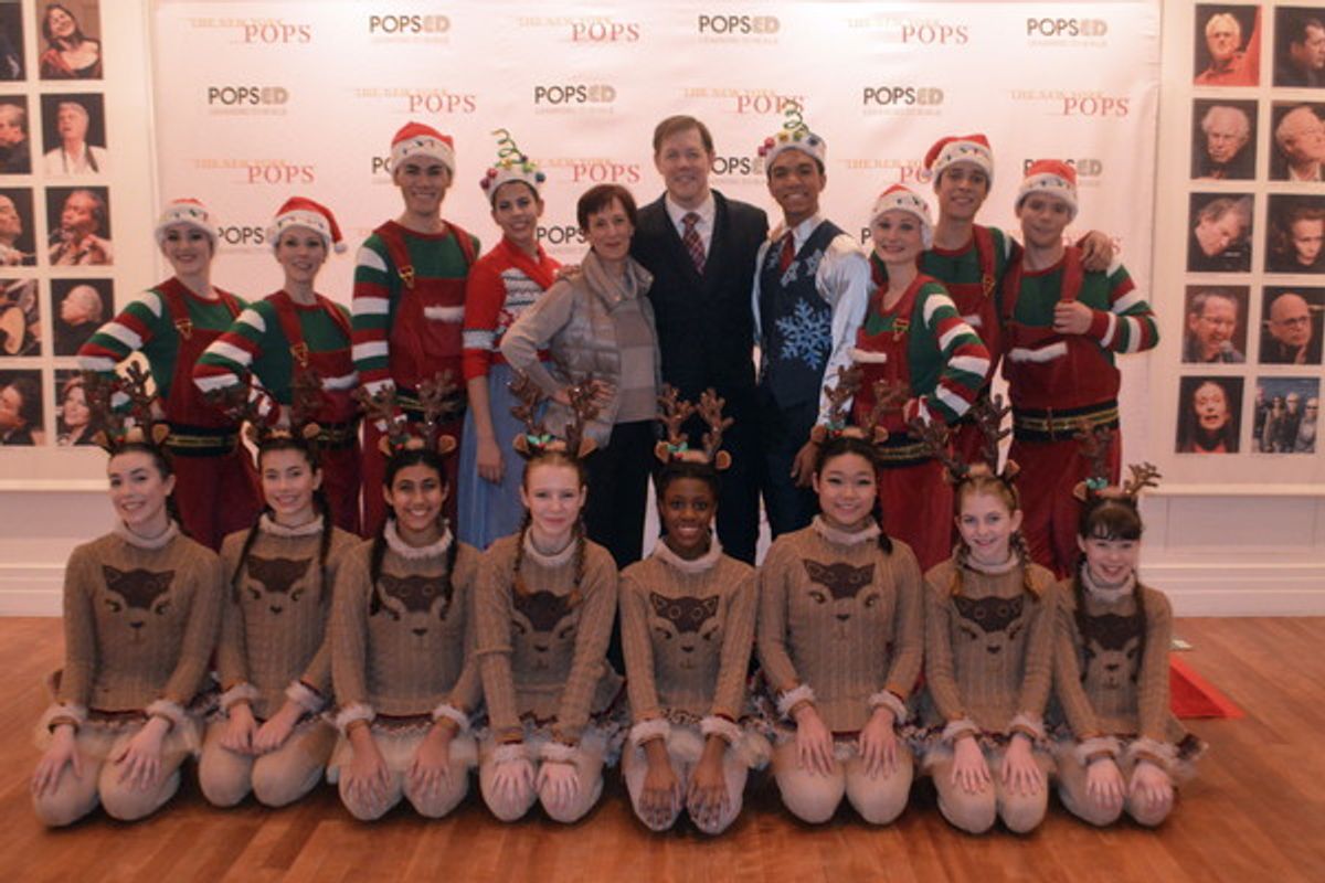 Liza Gennero, John Boton and the New York Theatre Ballet at John Bolton, Allison Blackwell and New York Theatre Ballet Join the New York Pops for Family Holiday Concert