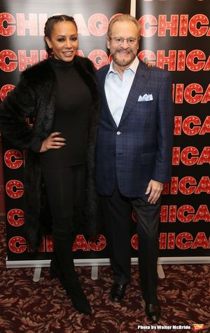 Mel B and Barry Weissler @ BroadwayWorld Mel B and Barry Weissler Photo