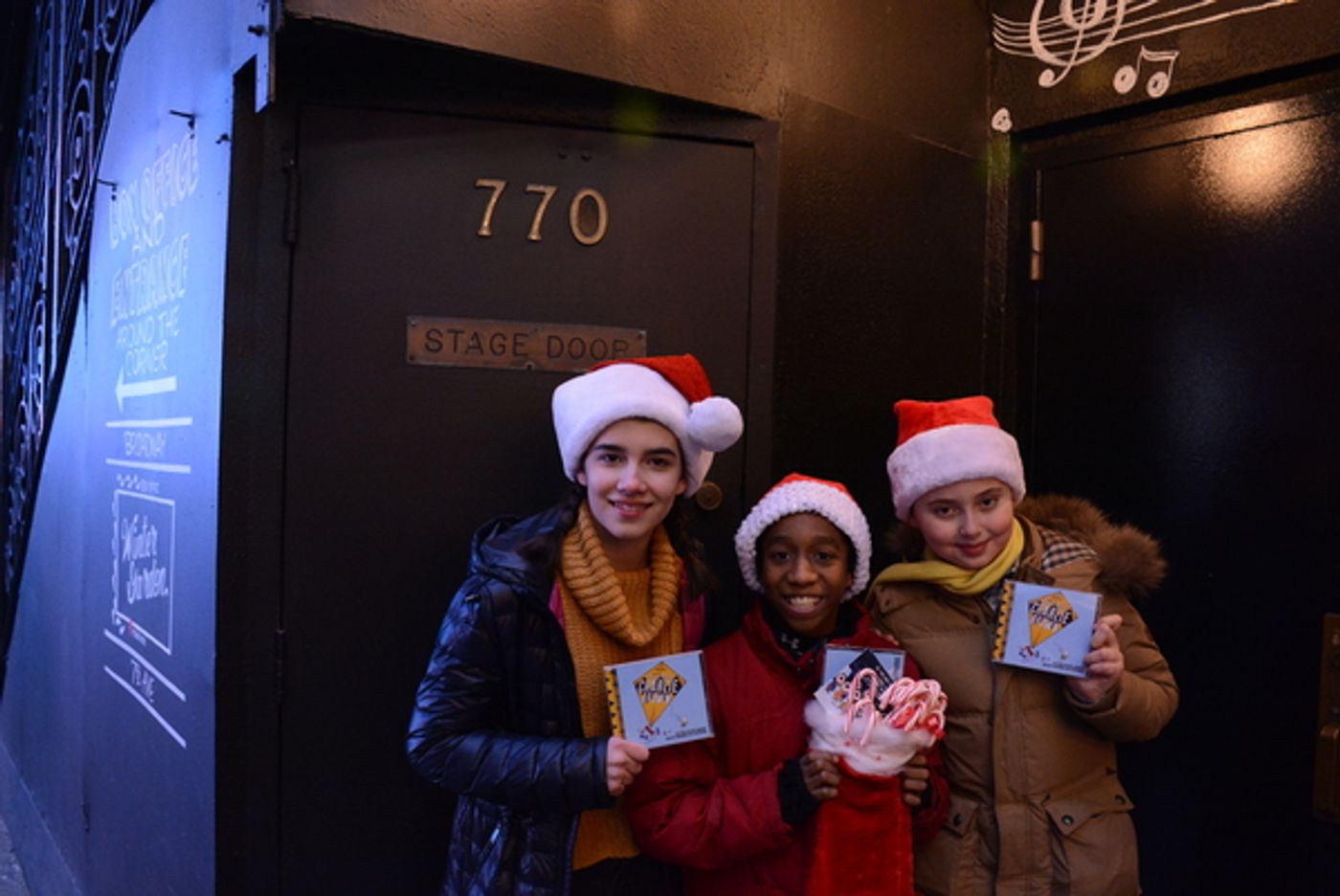 Photo Flash: Stars of YOU'RE A GOOD MAN, CHARLIE BROWN Spread Holiday Cheer Across the Great White Way Photo Flash: Stars of YOU'RE A GOOD MAN, CHARLIE BROWN Spread Holiday Cheer Across the Great White Way Image