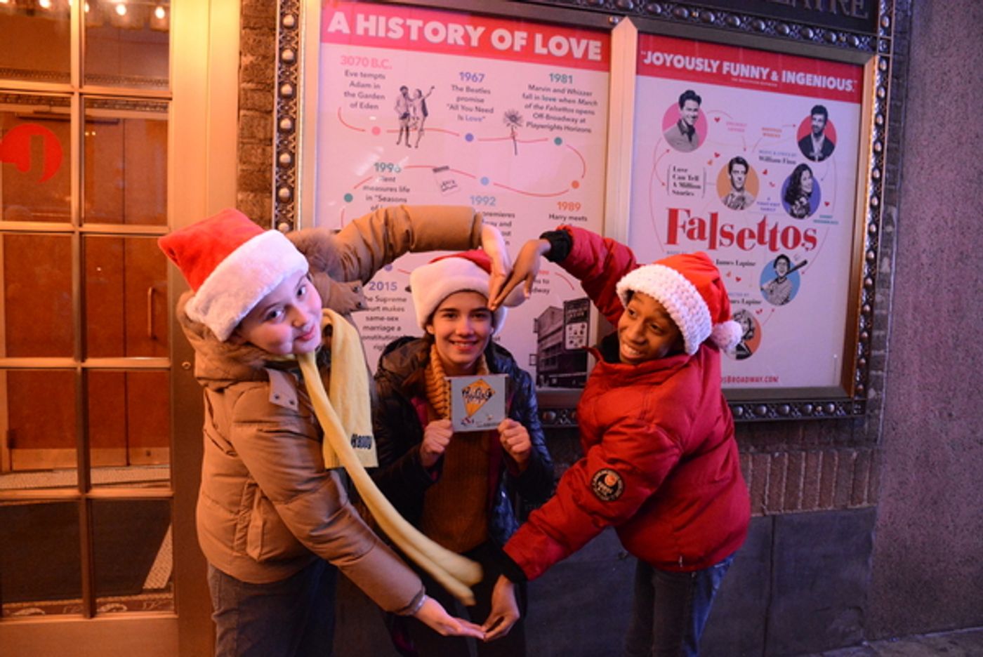 Photo Flash: Stars of YOU'RE A GOOD MAN, CHARLIE BROWN Spread Holiday Cheer Across the Great White Way Photo Flash: Stars of YOU'RE A GOOD MAN, CHARLIE BROWN Spread Holiday Cheer Across the Great White Way Image