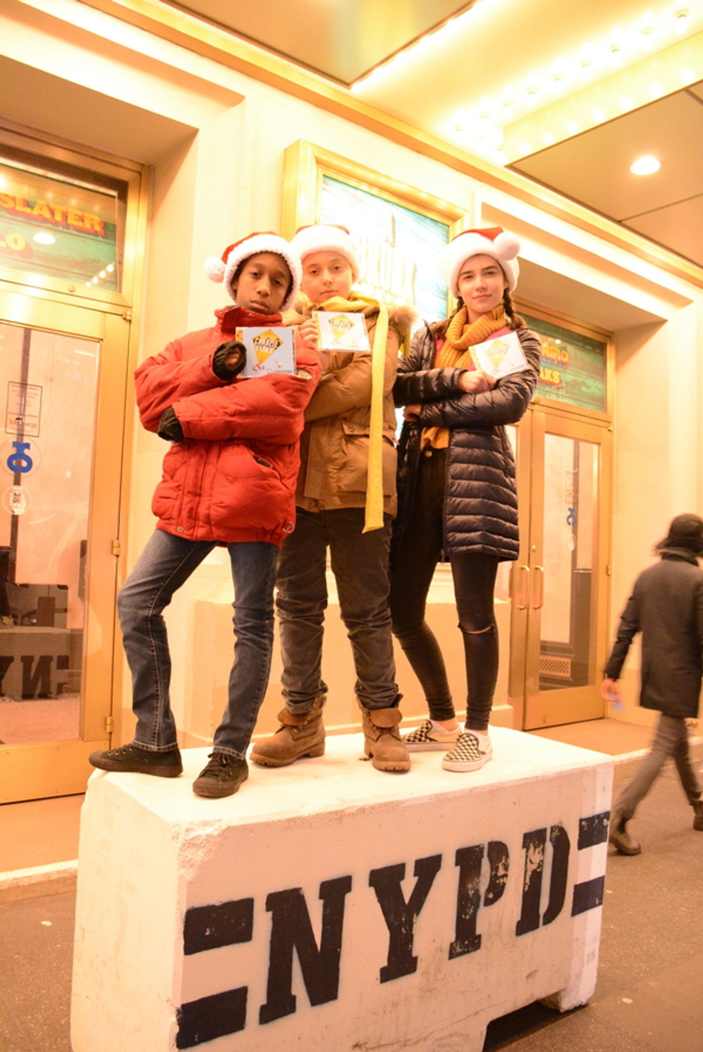 Photo Flash: Stars of YOU'RE A GOOD MAN, CHARLIE BROWN Spread Holiday Cheer Across the Great White Way Photo Flash: Stars of YOU'RE A GOOD MAN, CHARLIE BROWN Spread Holiday Cheer Across the Great White Way Image