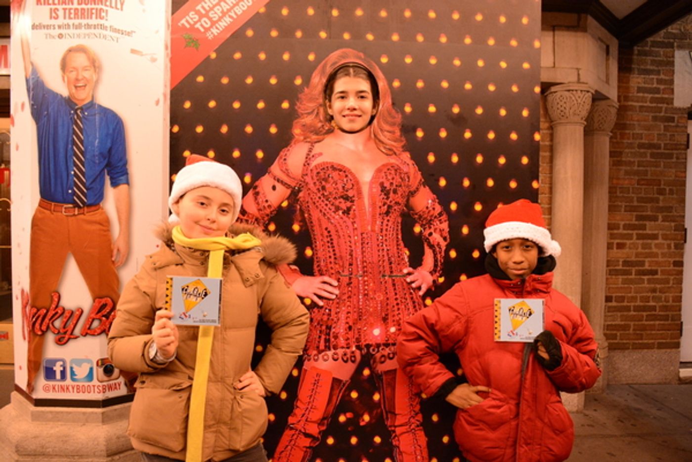 Photo Flash: Stars of YOU'RE A GOOD MAN, CHARLIE BROWN Spread Holiday Cheer Across the Great White Way Photo Flash: Stars of YOU'RE A GOOD MAN, CHARLIE BROWN Spread Holiday Cheer Across the Great White Way Image