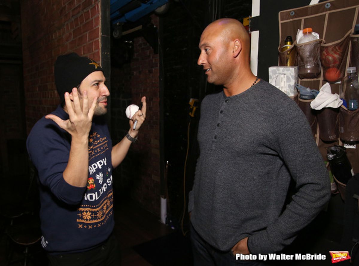 Lin-Manuel Miranda, Derek Jeter  at 