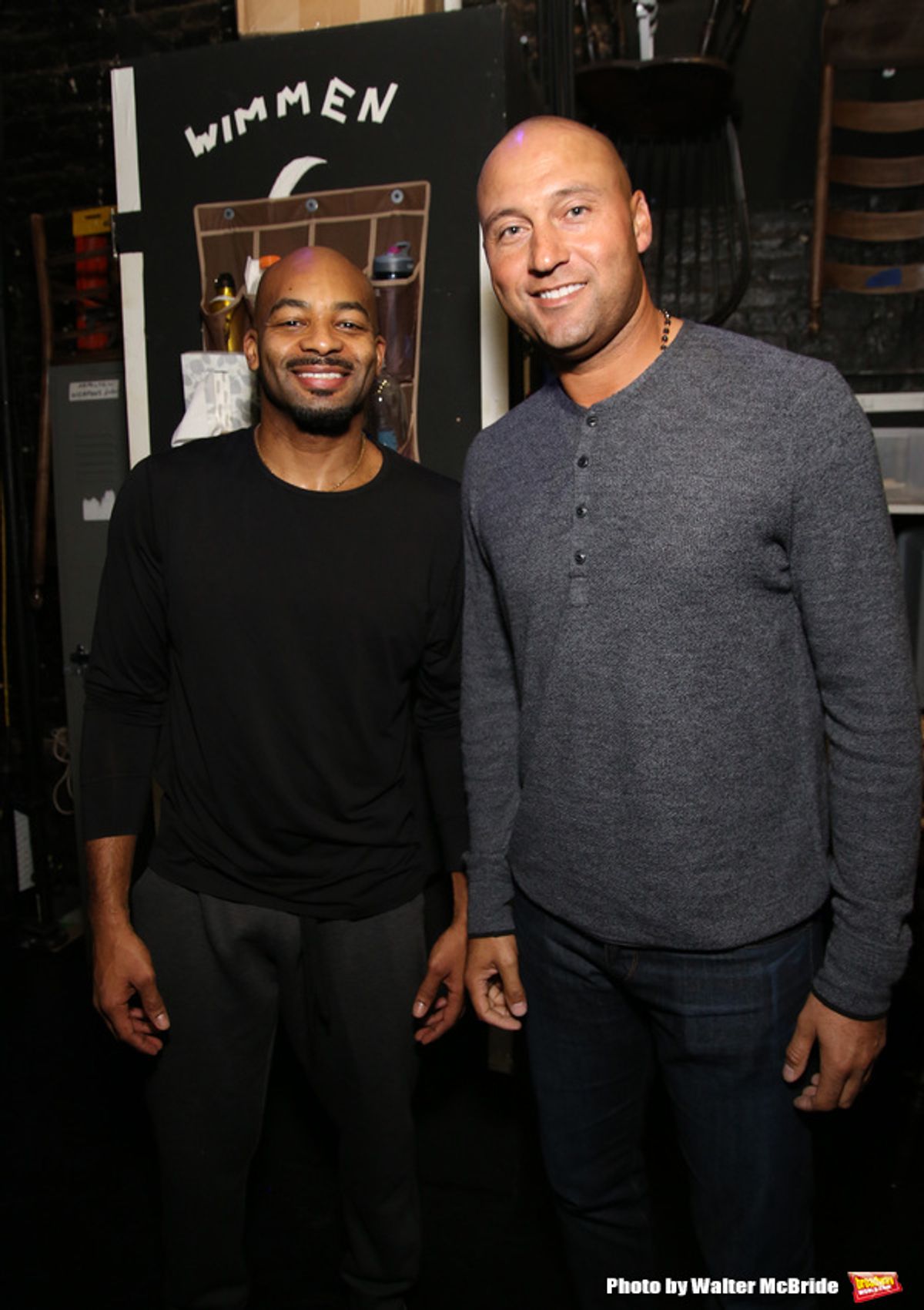 Brandon Victor Dixon with Derek Jeter at 