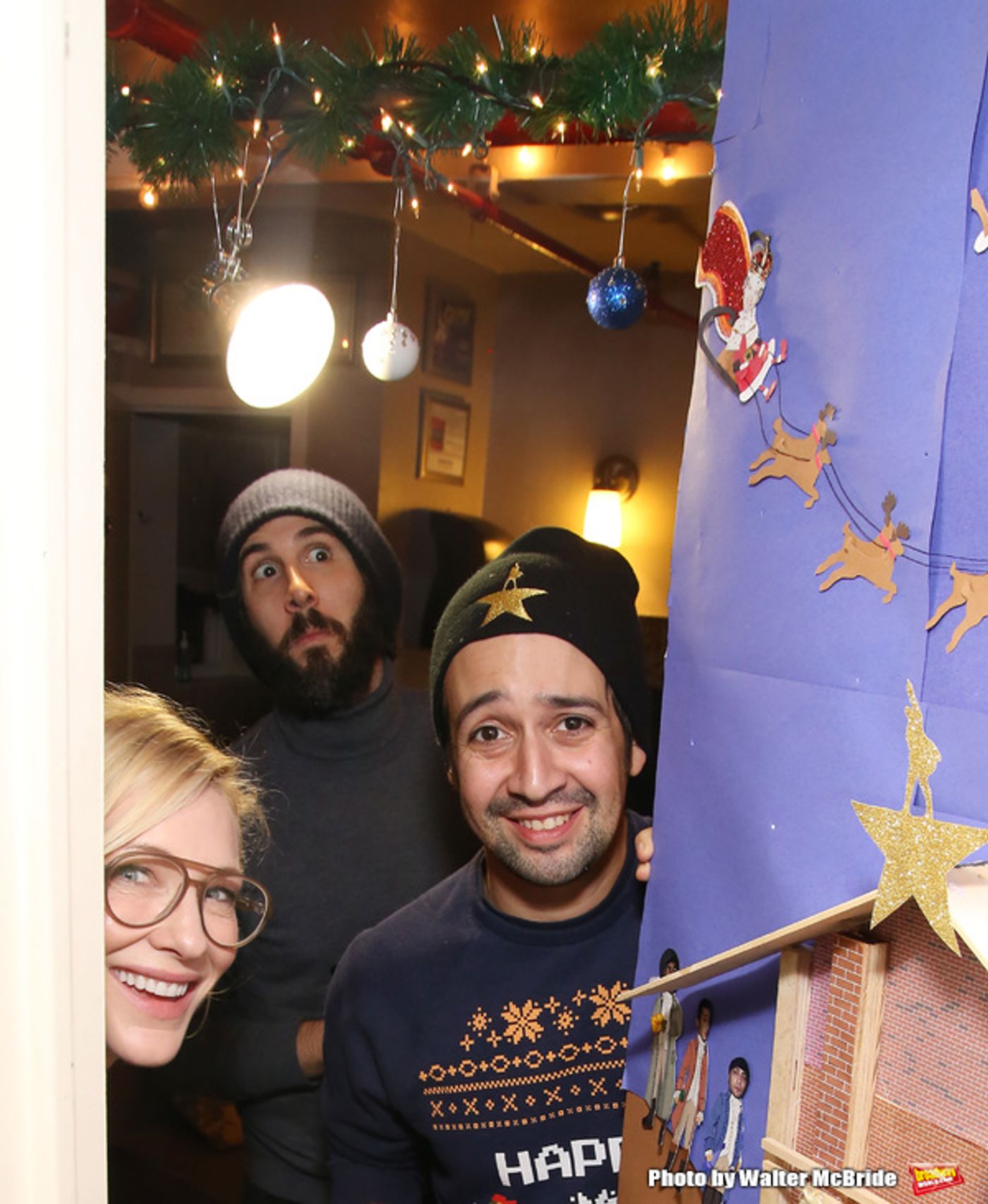 Photo Coverage: Lin-Manuel Miranda, Josh Groban, and Cate Blanchett Judge HAMILTON Door Decorating Competition 2016  Image