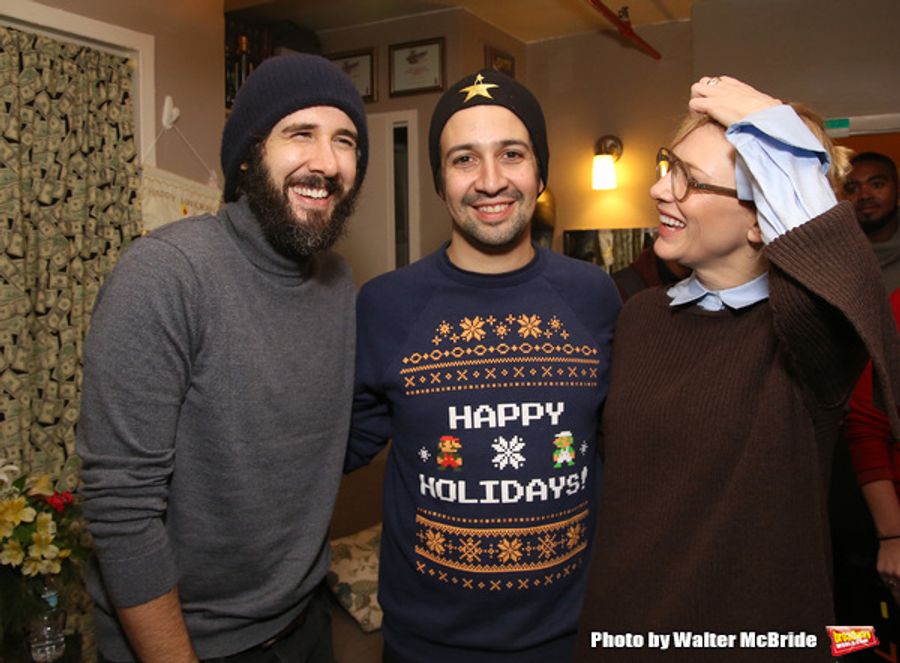 Photo Coverage: Lin-Manuel Miranda, Josh Groban, and Cate Blanchett Judge HAMILTON Door Decorating Competition 2016 Image