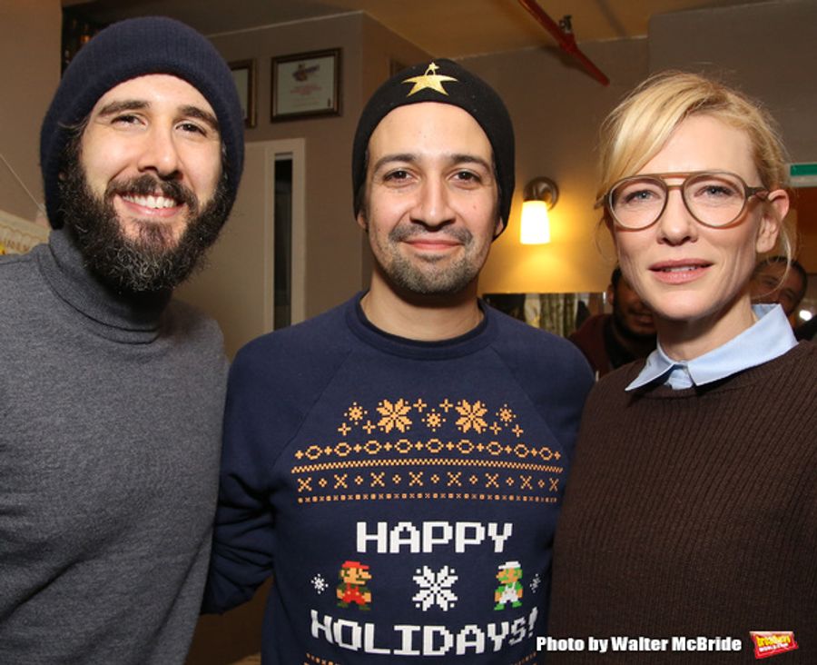 Photo Coverage: Lin-Manuel Miranda, Josh Groban, and Cate Blanchett Judge HAMILTON Door Decorating Competition 2016 Image