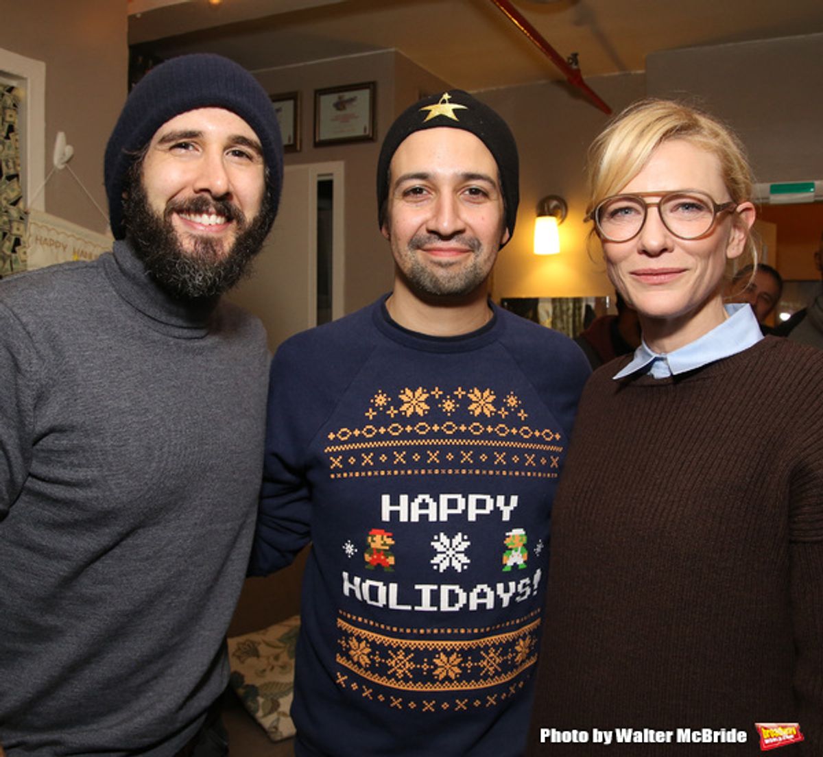 Josh Groban, Lin-Manuel Miranda and Cate Blanchett  at 