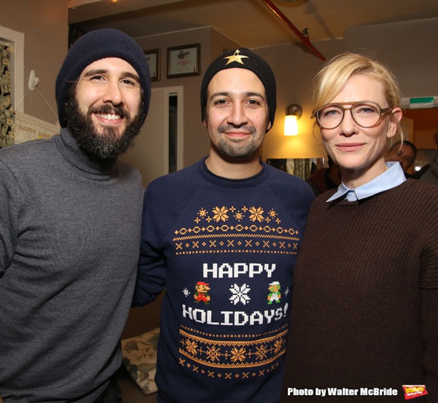 Photo Coverage: Lin-Manuel Miranda, Josh Groban, and Cate Blanchett Judge HAMILTON Door Decorating Competition 2016 Image