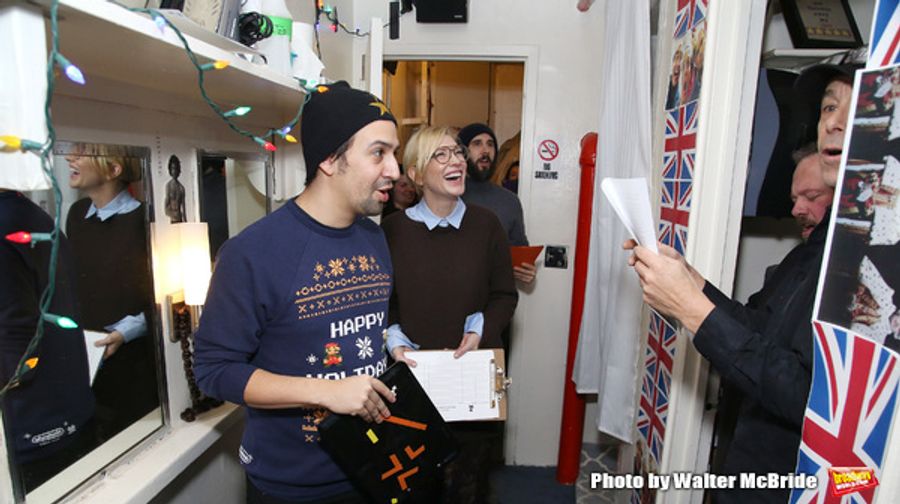 Photo Coverage: Lin-Manuel Miranda, Josh Groban, and Cate Blanchett Judge HAMILTON Door Decorating Competition 2016 Image