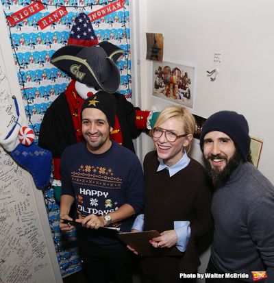 Lin-Manuel Miranda, Cate Blanchett and Josh Groban  Photo