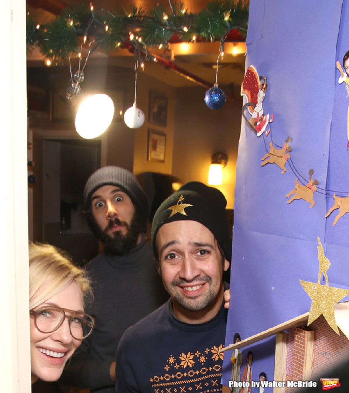 Cate Blanchett, Lin-Manuel Miranda, and Josh Groban at 