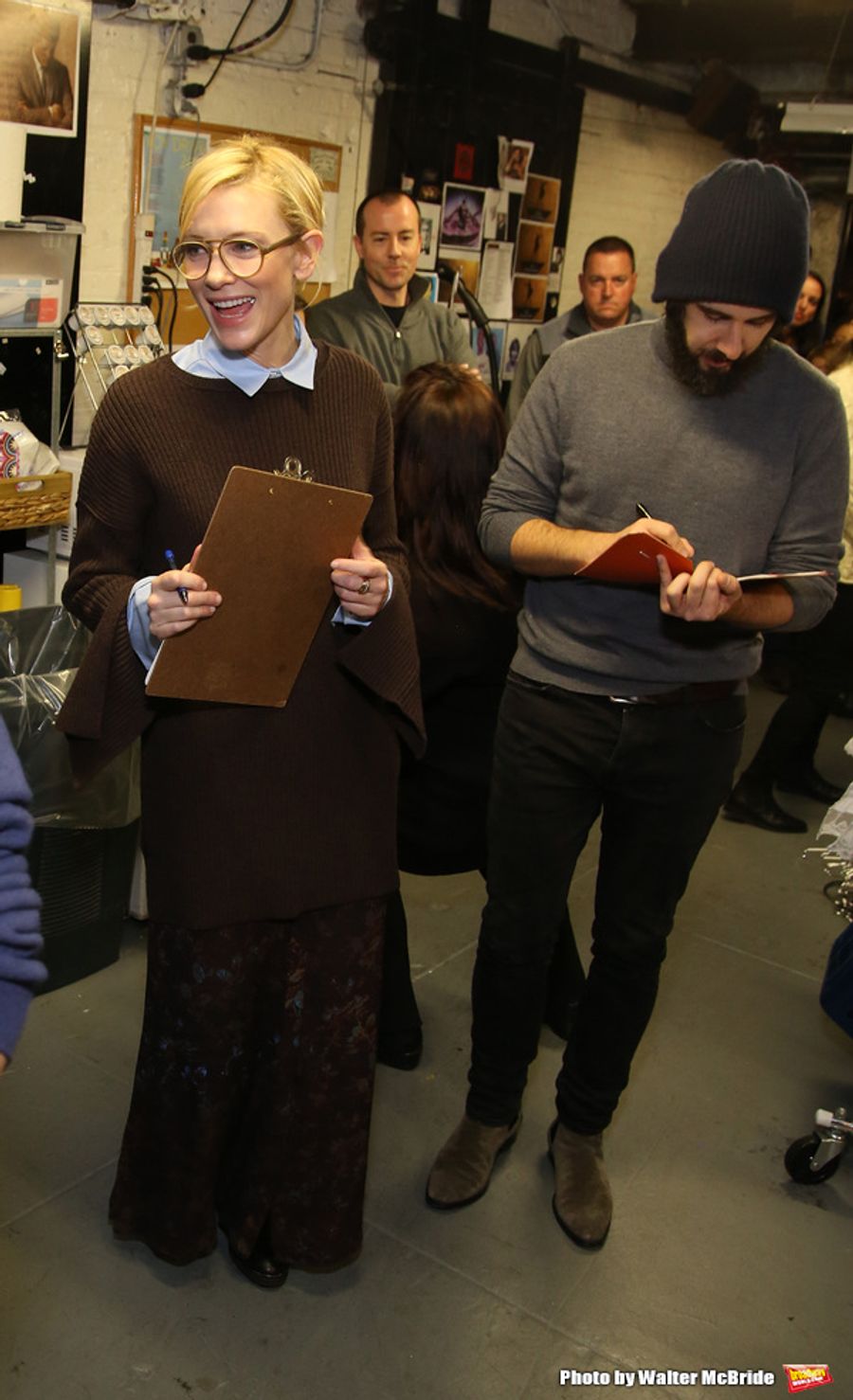 Photo Coverage: Lin-Manuel Miranda, Josh Groban, and Cate Blanchett Judge HAMILTON Door Decorating Competition 2016 Image