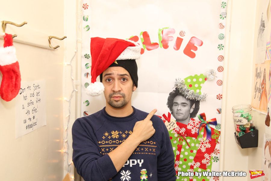 Photo Coverage: Lin-Manuel Miranda, Josh Groban, and Cate Blanchett Judge HAMILTON Door Decorating Competition 2016 Image
