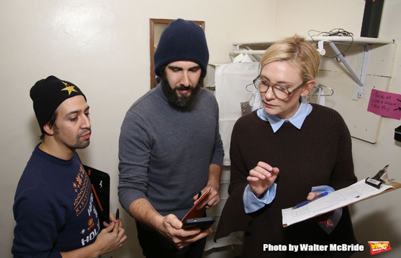 Photo Coverage: Lin-Manuel Miranda, Josh Groban, and Cate Blanchett Judge HAMILTON Door Decorating Competition 2016  Image