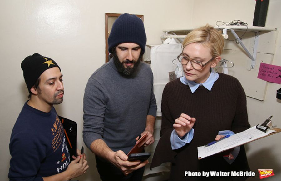 Photo Coverage: Lin-Manuel Miranda, Josh Groban, and Cate Blanchett Judge HAMILTON Door Decorating Competition 2016 Image