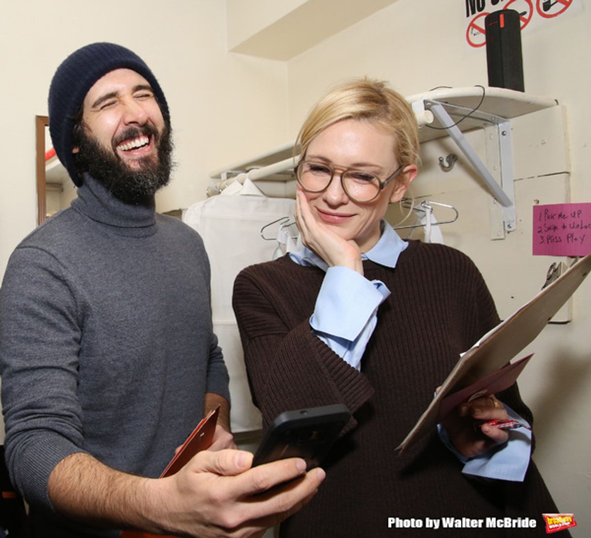 Josh Groban and Cate Blanchett  at 