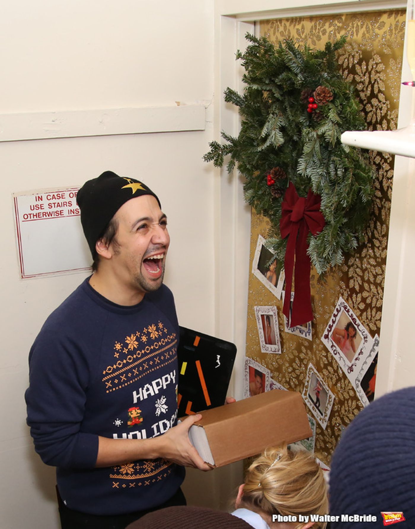 Photo Coverage: Lin-Manuel Miranda, Josh Groban, and Cate Blanchett Judge HAMILTON Door Decorating Competition 2016  Image