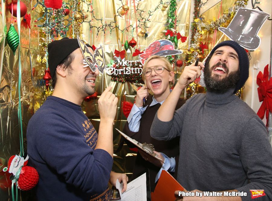 Photo Coverage: Lin-Manuel Miranda, Josh Groban, and Cate Blanchett Judge HAMILTON Door Decorating Competition 2016 Image