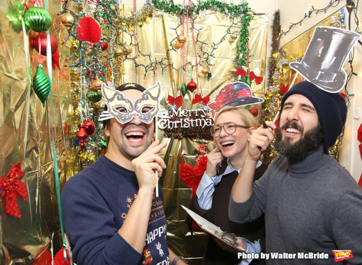 Lin-Manuel Miranda, Cate Blanchett and Josh Groban  at 
