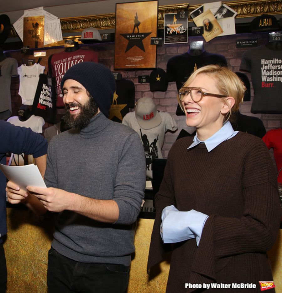 Photo Coverage: Lin-Manuel Miranda, Josh Groban, and Cate Blanchett Judge HAMILTON Door Decorating Competition 2016 Image