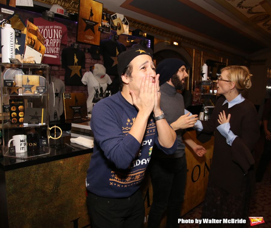 Photo Coverage: Lin-Manuel Miranda, Josh Groban, and Cate Blanchett Judge HAMILTON Door Decorating Competition 2016 Image