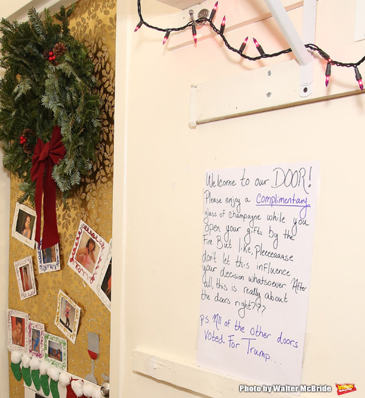 Photo Coverage: Lin-Manuel Miranda, Josh Groban, and Cate Blanchett Judge HAMILTON Door Decorating Competition 2016  Image