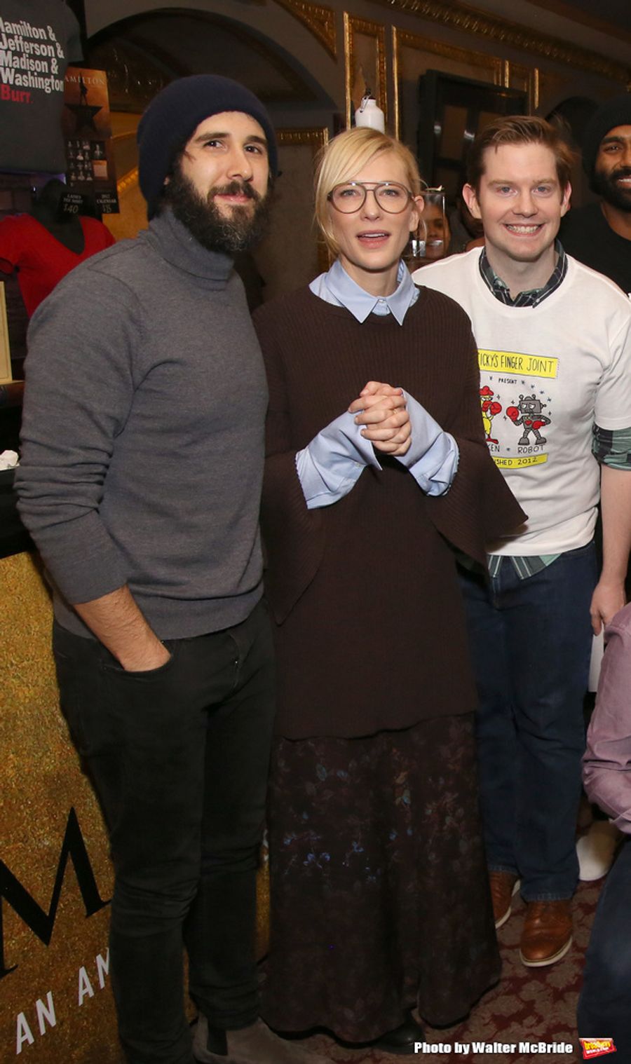 Photo Coverage: Lin-Manuel Miranda, Josh Groban, and Cate Blanchett Judge HAMILTON Door Decorating Competition 2016 Image