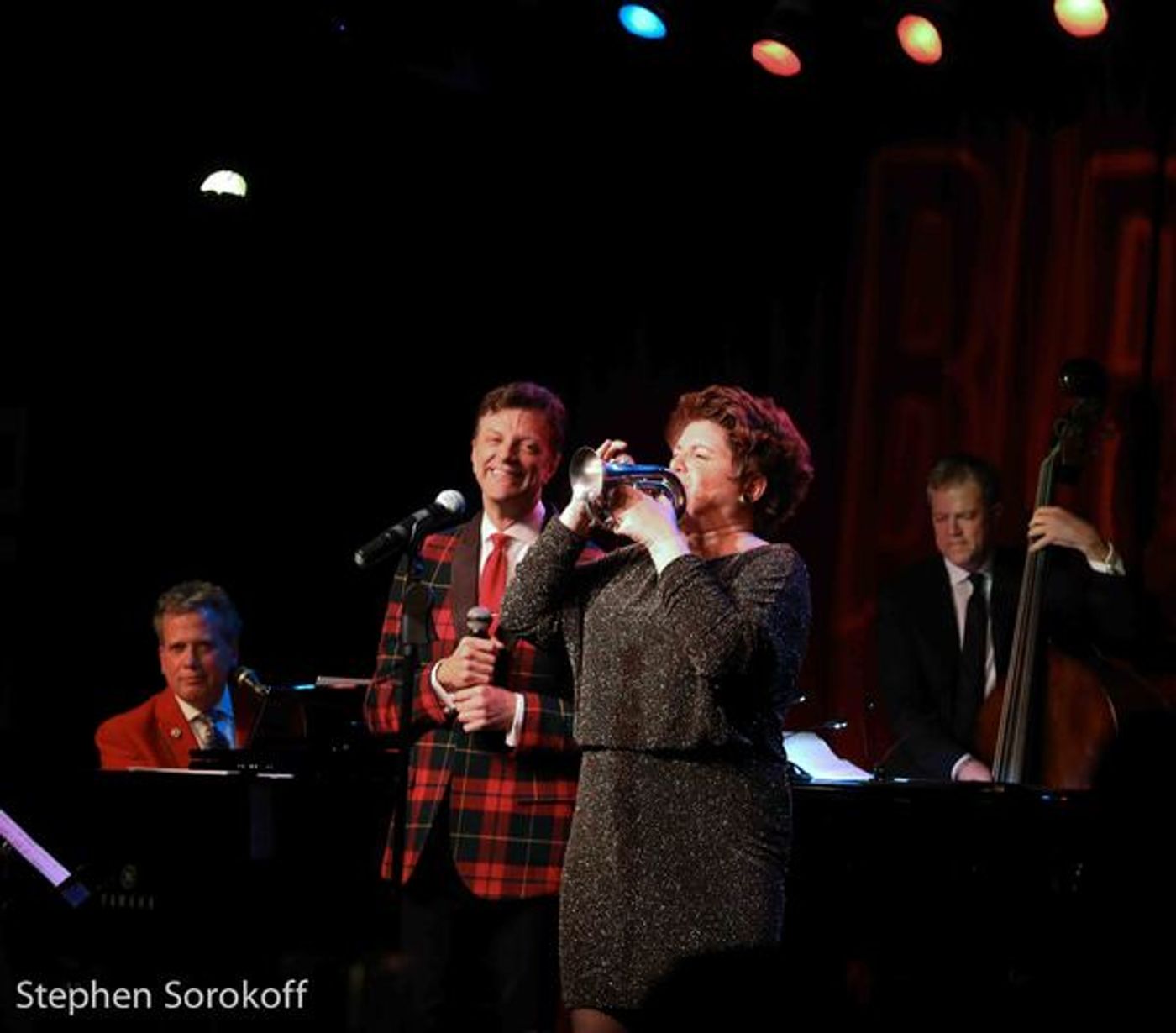 Photo Coverage: Santa Swings Into Birdland With A Early Present - Blackhurst, Caruso and Stritch Photo Coverage: Santa Swings Into Birdland With A Early Present - Blackhurst, Caruso and Stritch Image