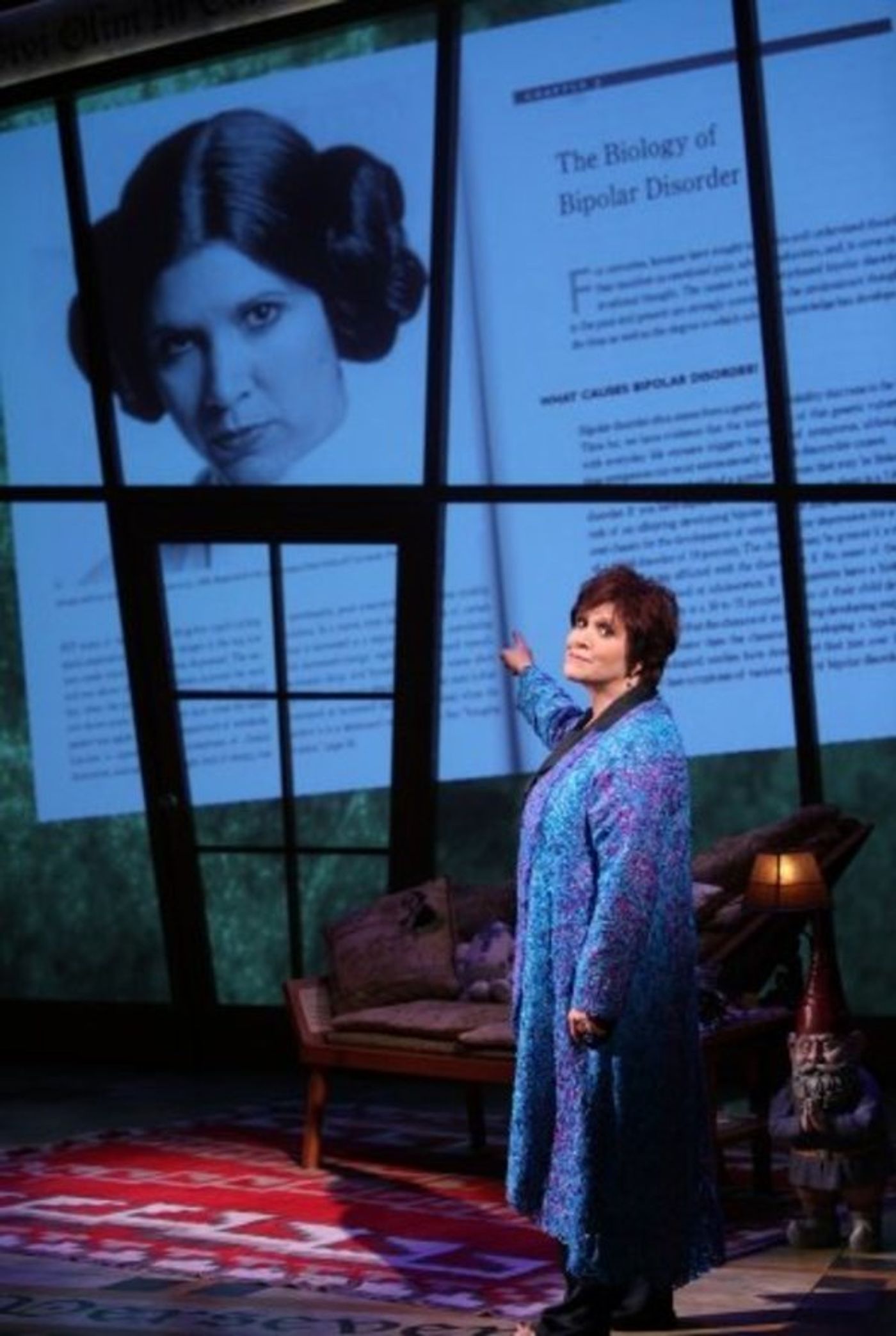 BWW Flashback: Carrie Fisher Stars in One-Woman Broadway Show WISHFUL DRINKING  Image