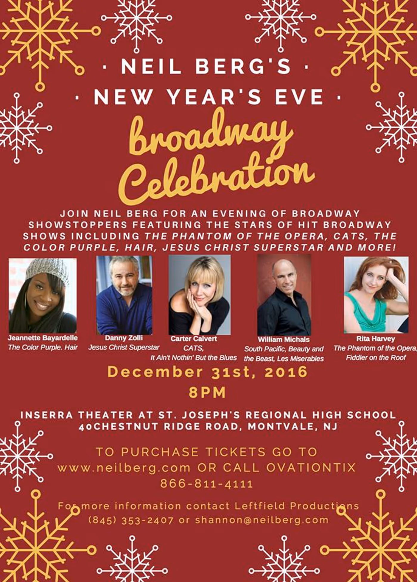 BWW Preview: NEIL BERG'S 100 YEARS OF BROADWAY NEW YEAR'S SHOW at Inserra Theater Image